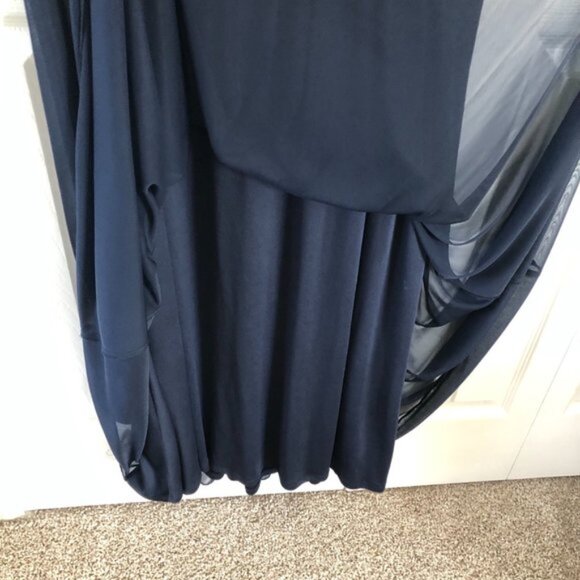 Jessica Howard Navy Formal Mother of the Bride Maxi Dress & Jacket - Picture 9 of 10
